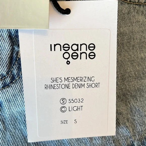 Insane Gene Rhinestone Fringe Cut Off Shorts - Picture 9 of 14